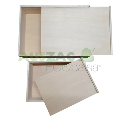 A4, A5 wooded box with slide lid
