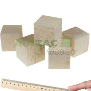 Balsa wood block - Square Cubes