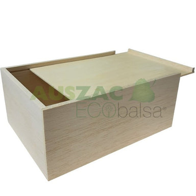 Balsa wood box with lid